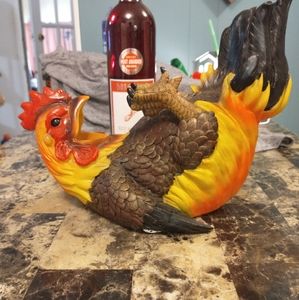 Rooster liquor bottle holder